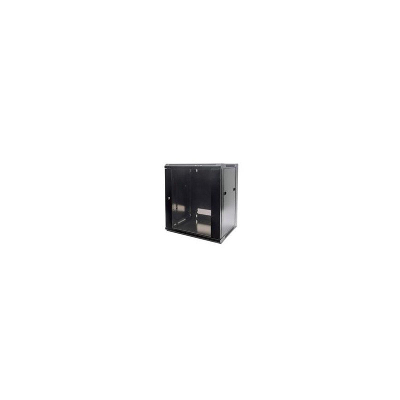 GABINETES/INTELLINET/711869/GABINETE DE MONTAJE EN PARED DE 19, 12U, 450 MM (17.7 PULG.) PROFUNDIDAD, NEGRO