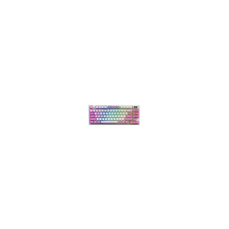 TECLADO INALÁMBRICO MSI FORGE GK600 TKL W VIOLET US INALÁMBRICO / BLUETOOTH / USB 2.0 / RGB