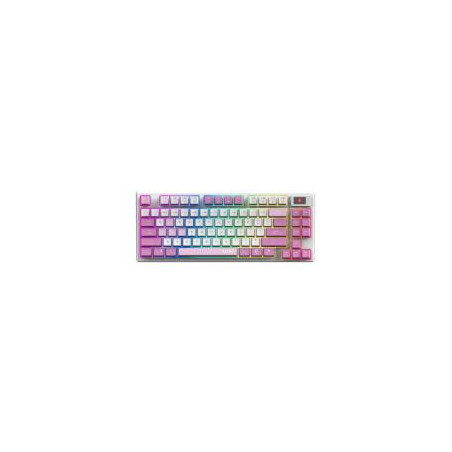 TECLADO INALÁMBRICO MSI FORGE GK600 TKL W VIOLET US INALÁMBRICO / BLUETOOTH / USB 2.0 / RGB