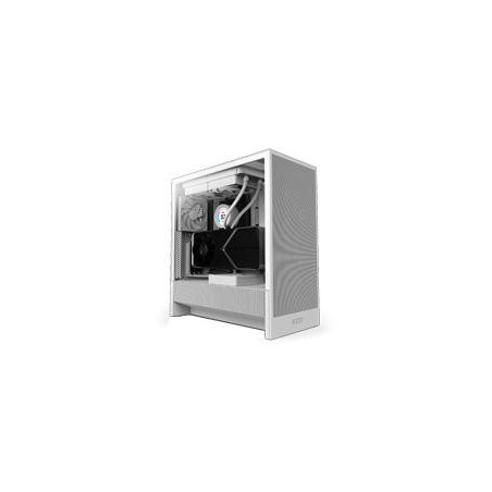 GABINETE NZXT H5 FLOW /BLANCO /VIDRIO TEMPLADO/2 VENTILADORES/F120Q /MID TOWER /USB TIPO C /GAMER