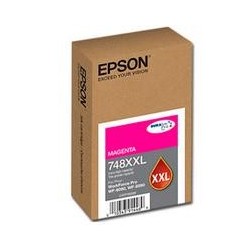 CARTUCHO EPSON MODELO T748XXL MAGENTA, PARA WF-6090, WF-6590, ALTA CAPACIDAD