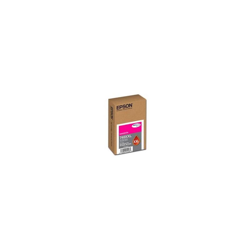 CARTUCHO EPSON MODELO T748XXL MAGENTA, PARA WF-6090, WF-6590, ALTA CAPACIDAD