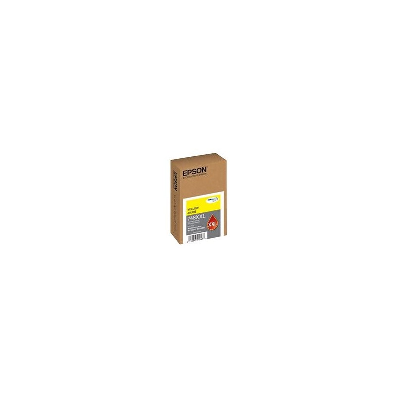 CARTUCHO EPSON MODELO T748XXL AMARILLO, PARA WF-6090, WF-6590, ALTA CAPACIDAD