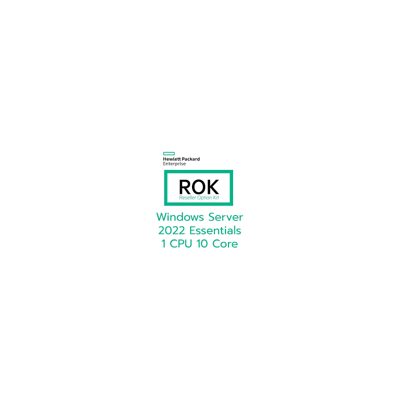 HPE ROK MICROSOFT WINDOWS SERVER ESSENTIALS 2025 10 NCLEOS SW EN/FR/ES/XC