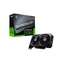 TARJETA DE VIDEO MSI GEFIORCE RTX 5060 8G SHADOW 2X OC PCIE4 X 8/8GB/GDDR6/ESTANDAR/1HDMI/1XDP/DL-DVI-D X 1GAMA MEDIA /GAMER