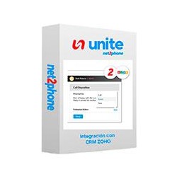 INTEGRACION A ZOHO - NET2PHONE - PARA CONMUTADOR TELEFONICO UNITE - LICENCIA DE 1 USUARIO - RENTA MENSUAL  - ENTREGA ELECTRONICA