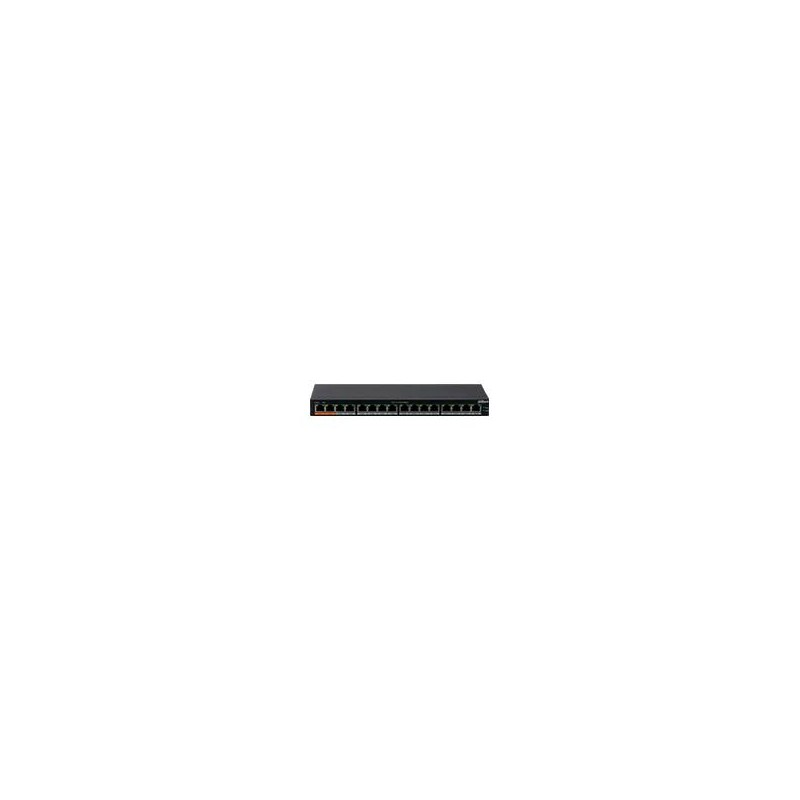 SWITCH POE/ DAHUA/ DH-PFS3016-16GT-190/ 16 PTO POE GIGABIT/ 190 WATTS TOTALES/ LOS 2 PTO NARANJAS SOPORTAN HI-POE ESTANDAR/ SWI
