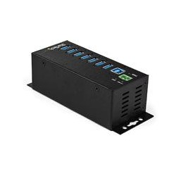 HUB CONCENTRADOR USB DE 7 PUERTOS CON ADAPTADOR DE CORRIENTE - CON PROTECCIóN ESD DE 350W- HUB INDUSTRIAL USB 3.0 STARTECH