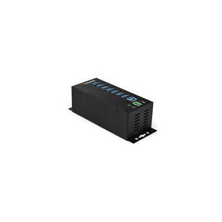 HUB CONCENTRADOR USB DE 7 PUERTOS CON ADAPTADOR DE CORRIENTE - CON PROTECCIóN ESD DE 350W- HUB INDUSTRIAL USB 3.0 STARTECH