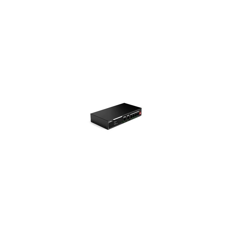 SWITCH/ DAHUA/ DH-SF1006LP/POE DE 6 PTOS FAST ETHERNET/ 4 PTOS POE 10/100/ 36 WATTS TOTALES/ 2 PTOS UPLINK RJ45 10/100/ POE WAT