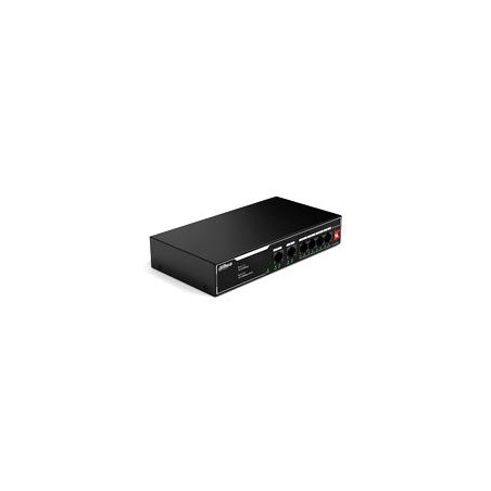 SWITCH/ DAHUA/ DH-SF1006LP/POE DE 6 PTOS FAST ETHERNET/ 4 PTOS POE 10/100/ 36 WATTS TOTALES/ 2 PTOS UPLINK RJ45 10/100/ POE WAT