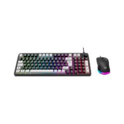 KIT ACTECK COMBO SQUAD CONQUEST KG515 / TECLADO Y MOUSE / ALAMBRICO / RECEPTOR USB / 97 TECLAS / OPTICO / 7200 DPI / NEGRO / AC