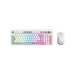 KIT ACTECK COMBO SQUAD CONQUEST PRO KG525 / TECLADO Y MOUSE / INALAMBRICO / RECEPTOR USB / 97 TECLAS / OPTICO / 7200 DPI / BLAN