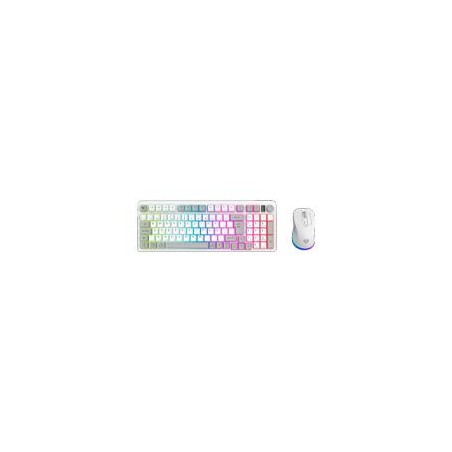 KIT ACTECK COMBO SQUAD CONQUEST PRO KG525 / TECLADO Y MOUSE / INALAMBRICO / RECEPTOR USB / 97 TECLAS / OPTICO / 7200 DPI / BLAN