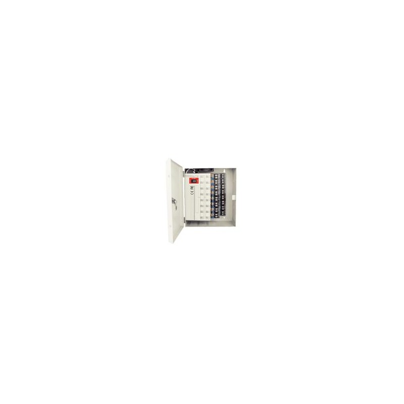 FUENTE DE PODER/ DAHUA/ PSU1220D16H/ SAXXON DE 11 A 15 VCD/ 20 AMP/ P16 CAMARAS HASTA 4K/ 1.25 AMPERES POR CANAL/ PROTECCION CO