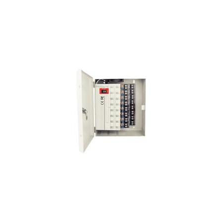 FUENTE DE PODER/ DAHUA/ PSU1220D16H/ SAXXON DE 11 A 15 VCD/ 20 AMP/ P16 CAMARAS HASTA 4K/ 1.25 AMPERES POR CANAL/ PROTECCION CO