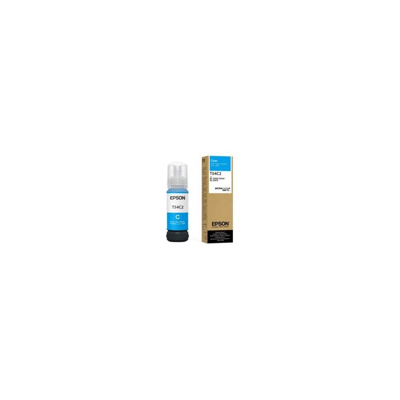 BOTELLA DE TINTA EPSON MODELO T54C ULTRACHROME D6R-S CYAN, PARA PLOTTER D570 (70ML)