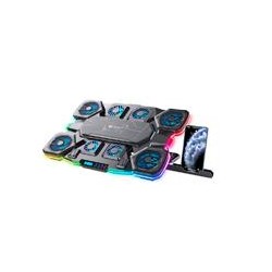 BASE ENFRIADORA GAMER BALAM RUSH EOLOX CRYOTECH EF780 / LAPTOP 17 PULG / VELOCIDAD AJUSTABLE / 7 NIVELES DE ALTURA / 10 MODOS D