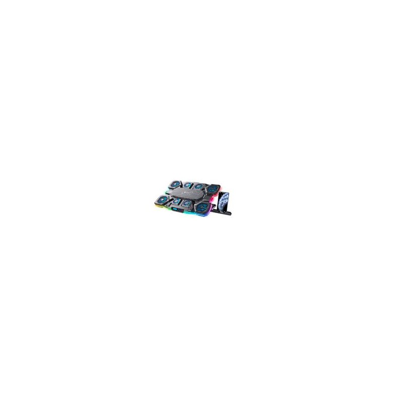 BASE ENFRIADORA GAMER BALAM RUSH EOLOX CRYOTECH EF780 / LAPTOP 17 PULG / VELOCIDAD AJUSTABLE / 7 NIVELES DE ALTURA / 10 MODOS D