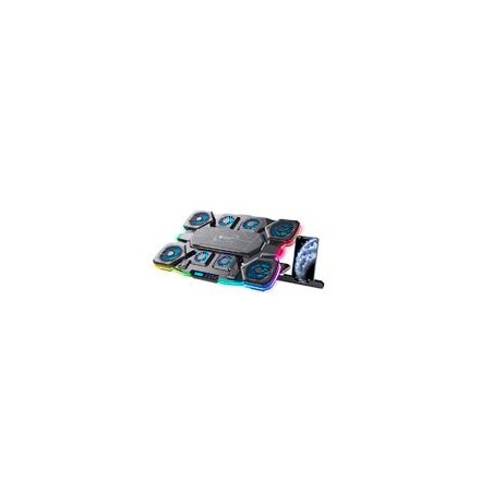 BASE ENFRIADORA GAMER BALAM RUSH EOLOX CRYOTECH EF780 / LAPTOP 17 PULG / VELOCIDAD AJUSTABLE / 7 NIVELES DE ALTURA / 10 MODOS D
