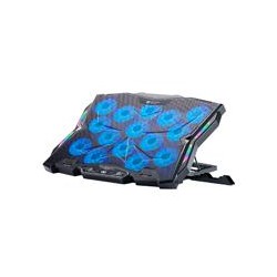 BASE ENFRIADORA GAMER BALAM RUSH EOLOX FROST EF740 / LAPTOP 17 PULG / 15 VENTILADORES / AJUSTE DE ALTURA Y VELOCIDAD / ILUMINAC