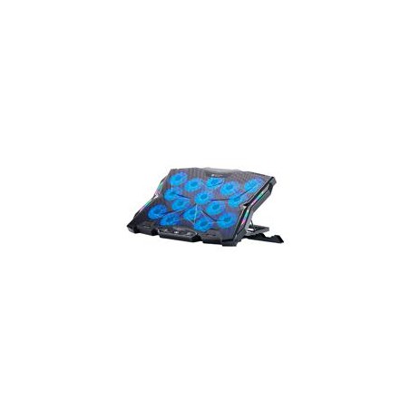 BASE ENFRIADORA GAMER BALAM RUSH EOLOX FROST EF740 / LAPTOP 17 PULG / 15 VENTILADORES / AJUSTE DE ALTURA Y VELOCIDAD / ILUMINAC