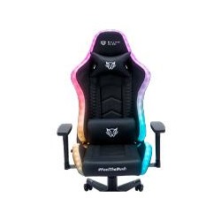 SILLA GAMER BALAM RUSH LIGHTNING RUSH V2 / MAX 150 KG / SOPORTE LUMBAR Y CERVICAL / PISTON CLASE 4 / INLCINACION 135° / REPOSAB