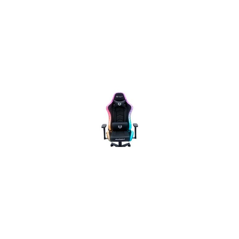 SILLA GAMER BALAM RUSH LIGHTNING RUSH V2 / MAX 150 KG / SOPORTE LUMBAR Y CERVICAL / PISTON CLASE 4 / INLCINACION 135° / REPOSAB