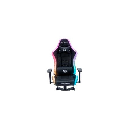 SILLA GAMER BALAM RUSH LIGHTNING RUSH V2 / MAX 150 KG / SOPORTE LUMBAR Y CERVICAL / PISTON CLASE 4 / INLCINACION 135° / REPOSAB