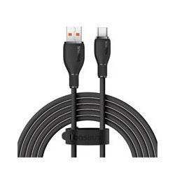 CABLE DE CARGA RPIDA BASEUS, USB-A A TIPO C , CABLE DE CARGA 100 W 6 A 1,2 M - NEGRO