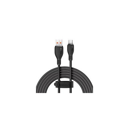 CABLE DE CARGA RPIDA BASEUS, USB-A A TIPO C , CABLE DE CARGA 100 W 6 A 1,2 M - NEGRO