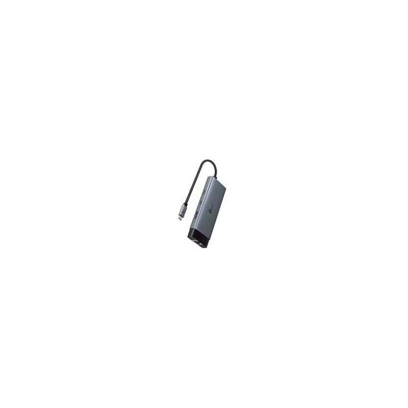 ADAPTADOR HUB | TP-LINK | UH6120C | 6 EN 1 | 1 PUERTO USB-C ENTRADA | 1 PUERTO HDMI 4K | 1 PUERTO ETHERNET GIGABIT | 1 PUERTO U