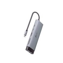 ADAPTADOR HUB | TP-LINK | UH9120C | 9 EN 1 | 1 PUERTO USB-C ENTRADA | 1 PUERTO HDMI 4K | 1 PUERTO ETHERNET GIGABIT | 1 PUERTO S