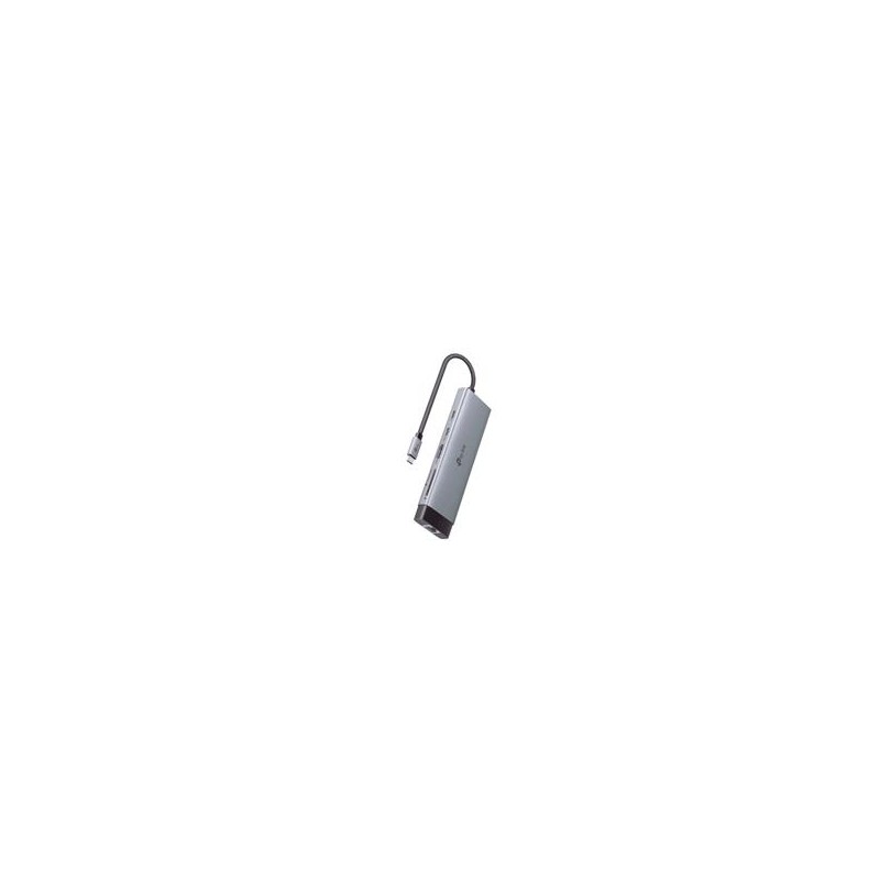 ADAPTADOR HUB | TP-LINK | UH9120C | 9 EN 1 | 1 PUERTO USB-C ENTRADA | 1 PUERTO HDMI 4K | 1 PUERTO ETHERNET GIGABIT | 1 PUERTO S