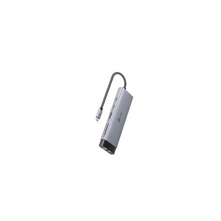 ADAPTADOR HUB | TP-LINK | UH9120C | 9 EN 1 | 1 PUERTO USB-C ENTRADA | 1 PUERTO HDMI 4K | 1 PUERTO ETHERNET GIGABIT | 1 PUERTO S