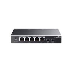 SWITCH POE+ | TP-LINK | TL-SG1005P-PD | DE ESCRITORIO | GIGABIT DE 5 PUERTOS | 1 PUERTO DE ENTRADA POE++ | 4 PUERTOS DE SALIDA