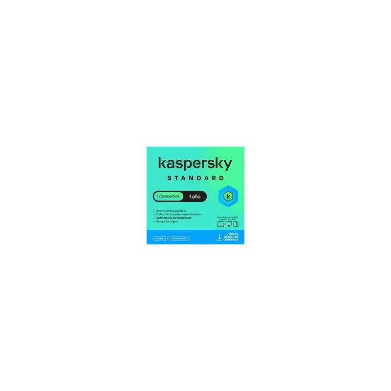 ESD KASPERSKY STANDARD 1 DISP 1 AñO