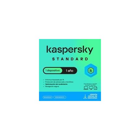 ESD KASPERSKY STANDARD 1 DISP 1 AñO