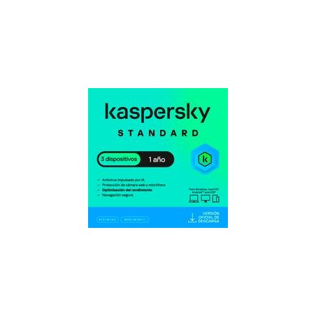 ESD KASPERSKY STANDARD 3 DISP 1 AñO