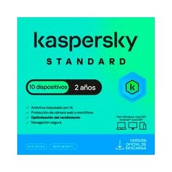 ESD KASPERSKY STANDARD 10 DISP 2 AÑOS