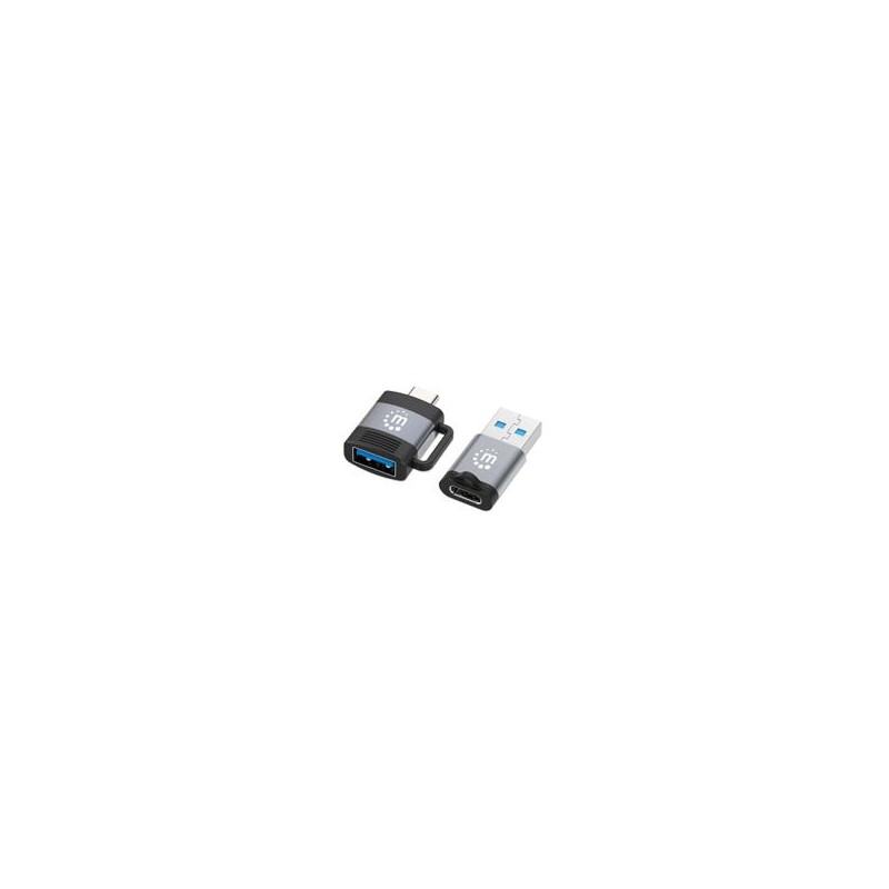 ADAPTADORES/MANHATTAN/356329/ KIT DE ADAPTADORES USB-C A USB-A Y USB-A A USB-C