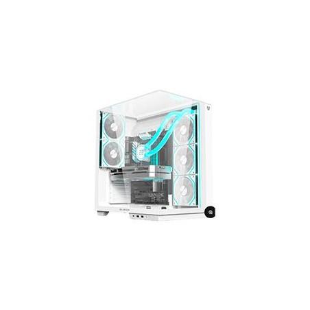 GABINETE GAMER BALAM RUSH TANK MAJESTIC 7600 / MEDIA TORRE / ATX/MICRO ATX- MINI ITX / VENTILADORES ARGB / TRIPLE PANEL DE CRIS