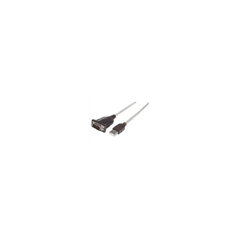 CONVERTIDOR USB A SERIAL DB9M 0.45 M 256 KBP MANHATTAN