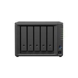 NAS SYNOLOGY DS1525+ / 5 BAHIAS/NUCLEO CUADRUPLE 2.2GHZ/8 GB DDR4/ 2.5GBE LAN X2/USB 3.2 X2/ HASTA 100 TB HOT-SWAP/ AMD RYZEN V