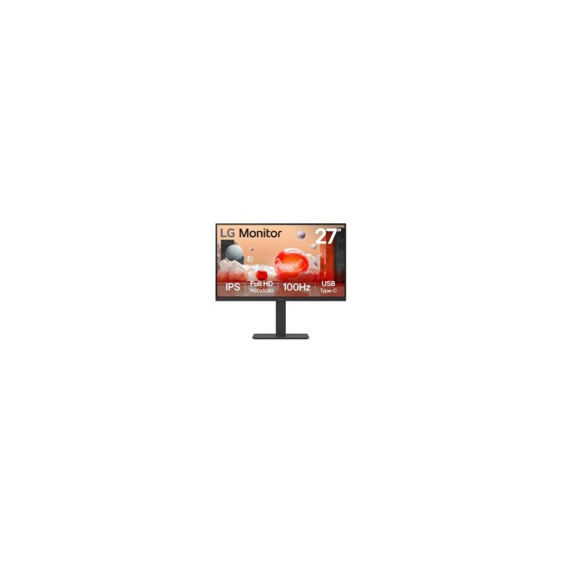 MONITOR PC LG B2B 27BA750-B FHD 27 IPS,USB-C Y RJ45,1920X1080,100HZ,16:9,BRILLO 250NITS,SRGB99%,TR5MS,CONTR 1300:1,KVM,HDMI,DIS