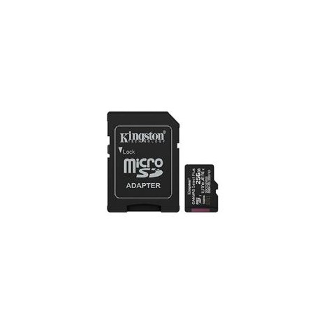 MEMORIA FLASH MICRO SD KINGSTON SDXC CANVAS SELECT PLUS 256GB 150MB/S UHS-I U1 V10 C/ADAPTADOR (SDCS3/256GB)