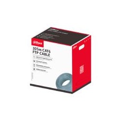 CABLE UTP/ DAHUA/ DH-PFM920I-6F-C/ BOBINA DE 305M/ FTP CAT6, ALIMENTACION A TRAVES DE ETHERNET/ MATERIAL CONDUCTOR DE COBRE LIB