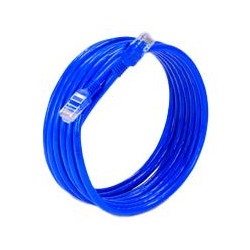 CABLE DE RED UTP CAT 6 EC LINE EC-CABCAT6 AZUL RJ45 3 MTS 24AWG