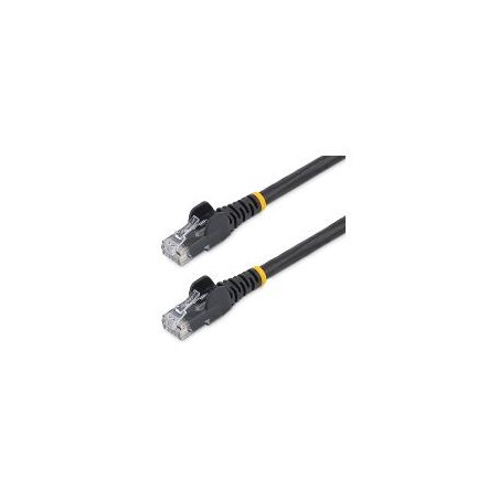 CABLE DE RED ETHERNET SNAGLESS SIN ENGANCHES CAT 6 CAT6 GIGABIT 0.5M - NEGRO STARTECH