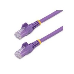 CABLE DE RED DE 0.5M PúRPURA CAT6 UTP ETHERNET GIGABIT RJ45 SIN ENGANCHES STARTECH